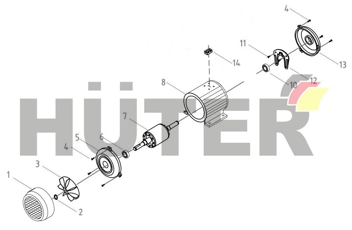 Электродвигатель LSD 74/3/7