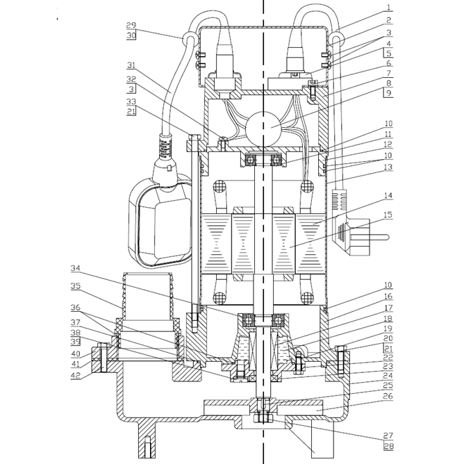 Насос фекальный НПФ-450