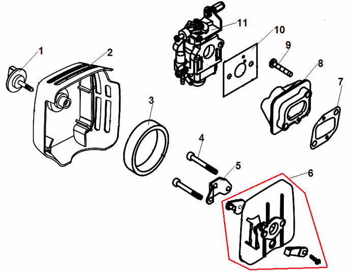 3 КАРБЮРАТОР - ФИЛЬТР ТРИММЕР CHAMPION Т447-2